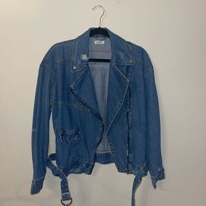 Denim Moto Style Jacket